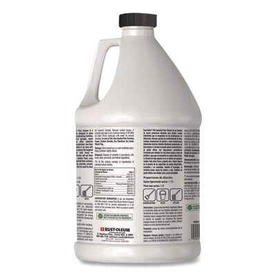 Rust-Oleum Professional Low-Foam Floor Cleaner Concentrate, Lemon Scent, 1 Gal. Bottle, 4/Carton (RS