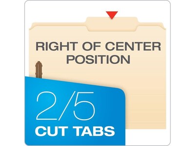 Pendaflex Reinforced Classification Folder, 3/4" Expansion, Letter Size, Manila, 50/Box (24580)