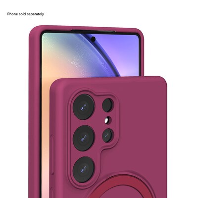 SaharaCase Venture Phone Case for Galaxy S25 Ultra, Shock Absorbing, Burgundy (CP00762)