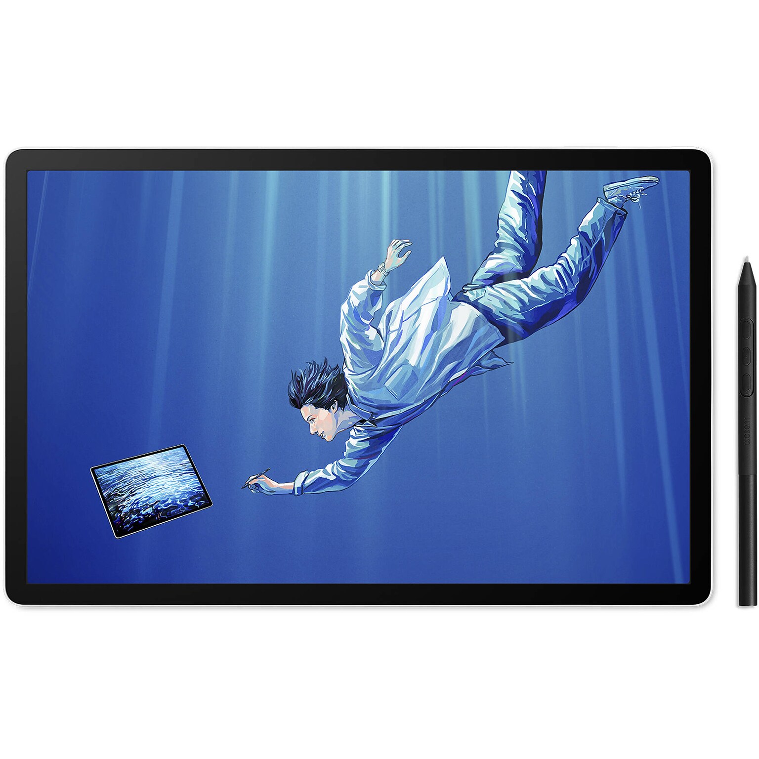 Wacom MovinkPad Pro All-in-One 14 Mobile Drawing Tablet, 12 RAM, 256GB SSD, Light Gray (DTHA140L0Z)