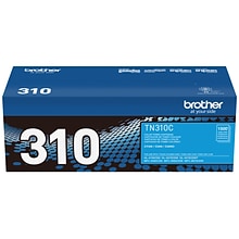 Brother TN-310 Cyan Standard Yield Toner Cartridge, Print Up to 1,500 Pages   (TN310C)