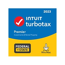 TurboTax Premier 2023 Federal + State for 1 User, Windows/Mac, Download (5102389)