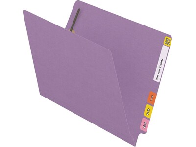 Medical Arts Press Reinforced End Tab File Folder, Straight Cut, Letter-Size, Lavender, 250/Carton (S-01602-LAV-B)