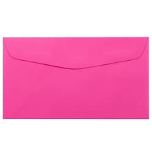 JAM Paper #6 3/4 Business Envelope, 3 5/8 x 6 1/2, Ultra Fuchsia Hot Pink, 100/Pack (1536507D)