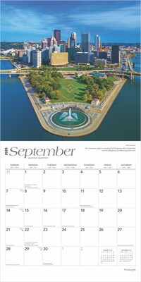 2025 BrownTrout Pittsburgh 12" x 12" Monthly Wall Calendar (9781975475543)