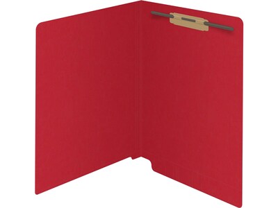 Medical Arts Press Reinforced End Tab File Folder, Straight Cut, Letter-Size, Red, 50/Box (S-01501-RED)