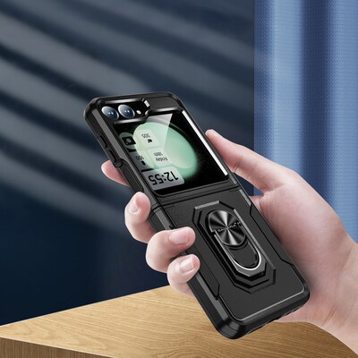 SaharaCase Raider Phone Case for Samsung Galaxy Z Flip6, Shock Absorbing, Scorpion Black (CP00588)