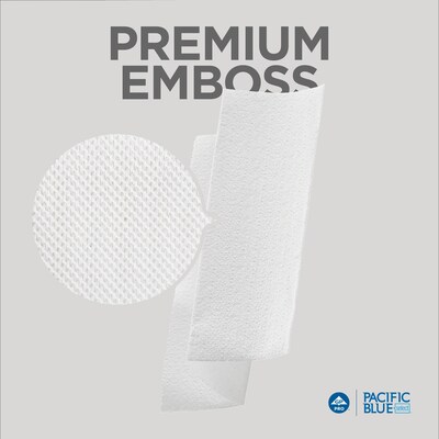 Pacific Blue Select Recycled Multifold Paper Towels, 2-ply, 125 Sheets/Pack, 16 Packs/Carton (21000)