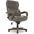 Serta Big and Tall Ergonomic Faux Leather Executive Big & Tall Chair, 350 lb. Capacity, Brown (43506