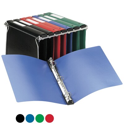 Avery 1" 3-Ring Hanging Binder, Black (14801)