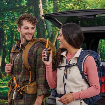 Cobra TrailBlazer 450 GMRS 2-Way Radio, Black & Orange, 2/Pack (0190005-1)