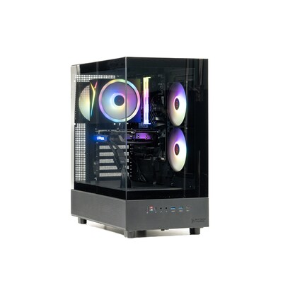 Skyetch Azure 3 Gaming Desktop Computer, NVIDIA Geforce RTX3050, AMD Ryzen 5 5500, 16GB RAM, 1TB SSD