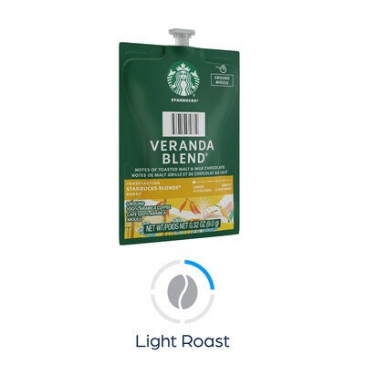 Starbucks Veranda Blend Coffee Flavia Freshpacks, Blonde Roast, 76/Carton (MDR01037)