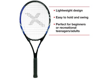 Xcello Sports 2-Player Aluminum Tennis Racket Set, Multicolor (XS-T-RS-23)