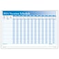 2024 ComplyRight Full Vacation Schedule, 24" x 36" Yearly Dry Erase Wall Calendar, Blue/White (J0063)