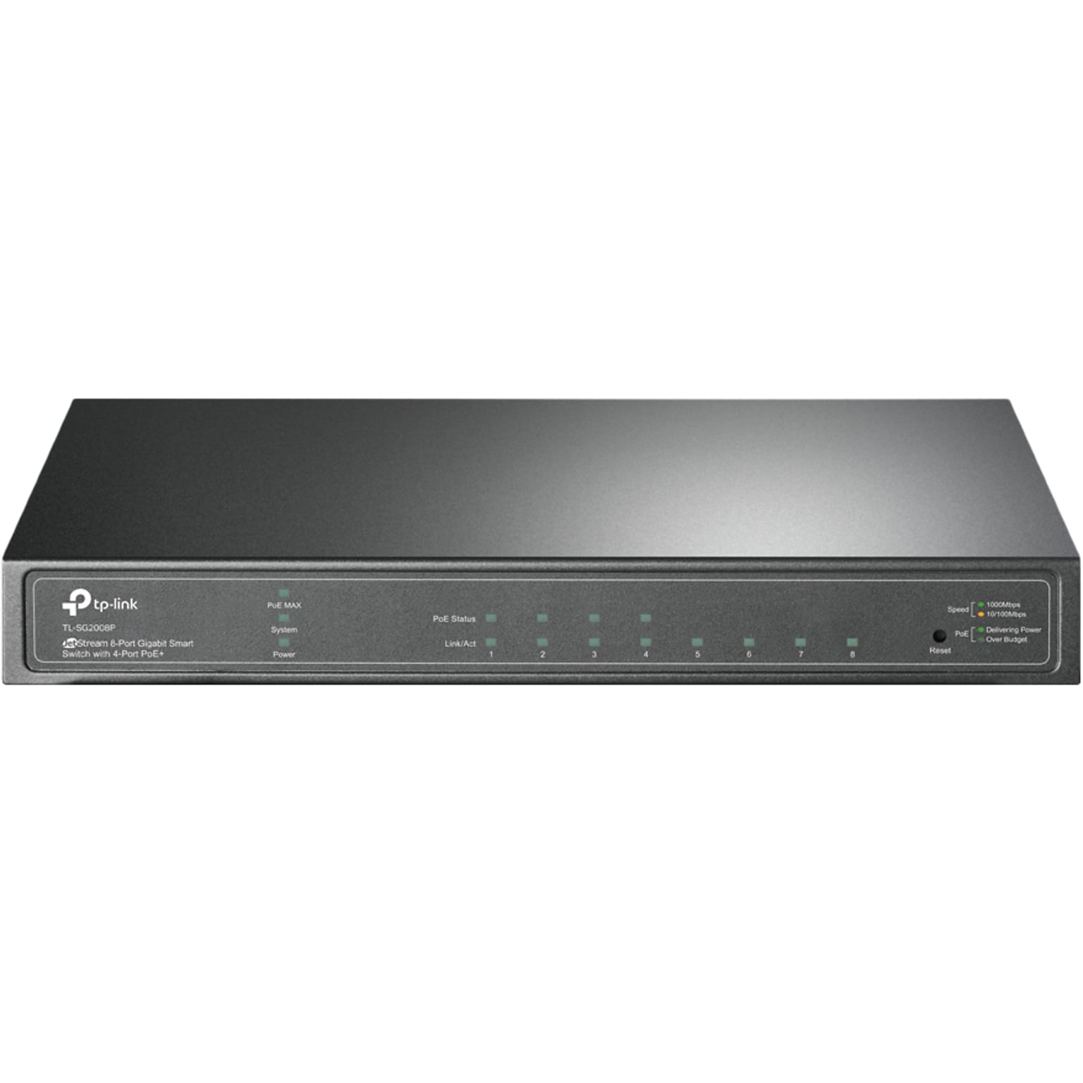 TP-LINK JetStream 8-Port Gigabit Ethernet PoE Smart Switch, Black (TL-SG2008P)