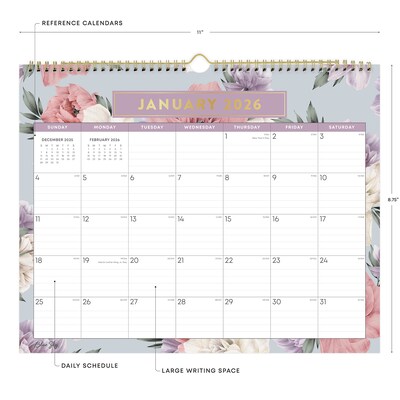 2026 Blue Sky Tula 15 x 12 Monthly Desk Calendar (144076-26)