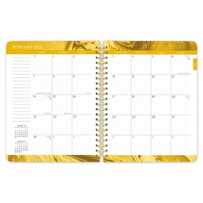 2027 BrownTrout Crackled Blush 6.5" x 7.8" Calendar Year Weekly Standard Planner, Purple (9798330709328)