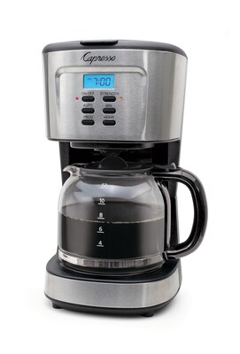 Capresso 12-Cups Automatic Drip Coffee Maker, Silver (416.05)