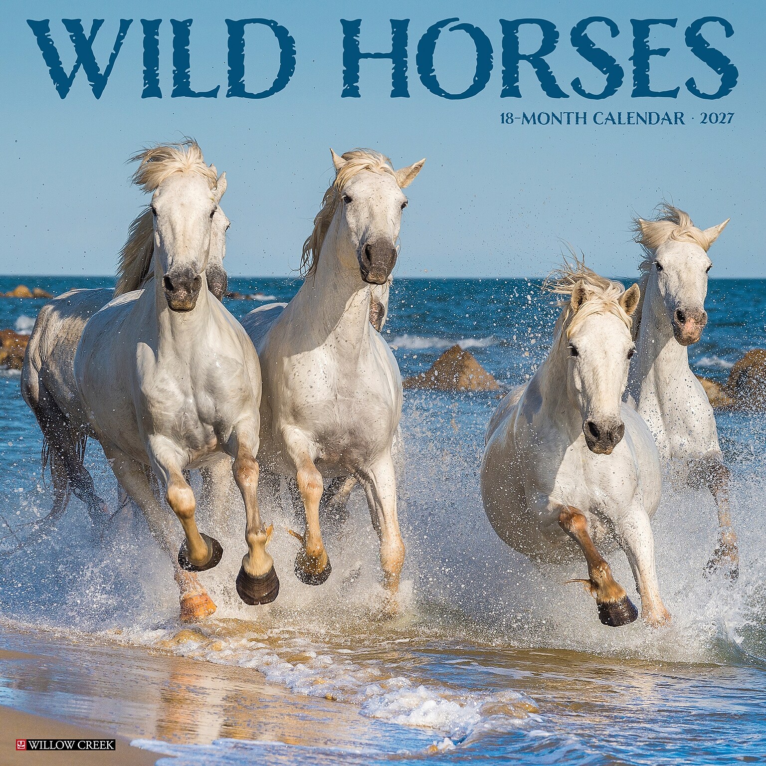 2027 Willow Creek Wild Horses 12 x 12 Monthly Wall Calendar, Assorted Colors (63019)