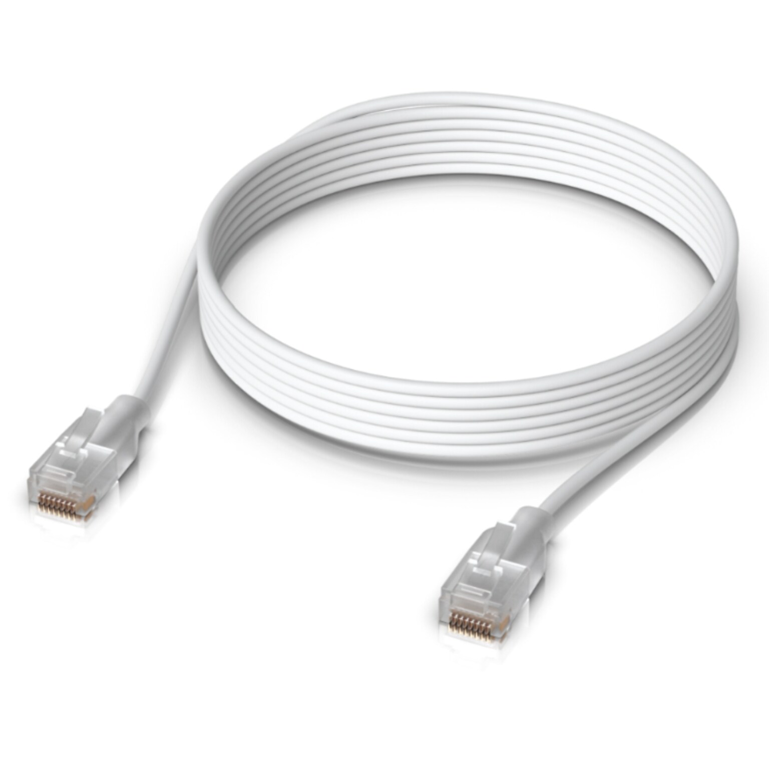 Ubiquiti UniFi 9.8 ft. CAT-6 Ethernet Cable, 24AWG, White (UACC-CABLE-PATCH-EL-3M-W)