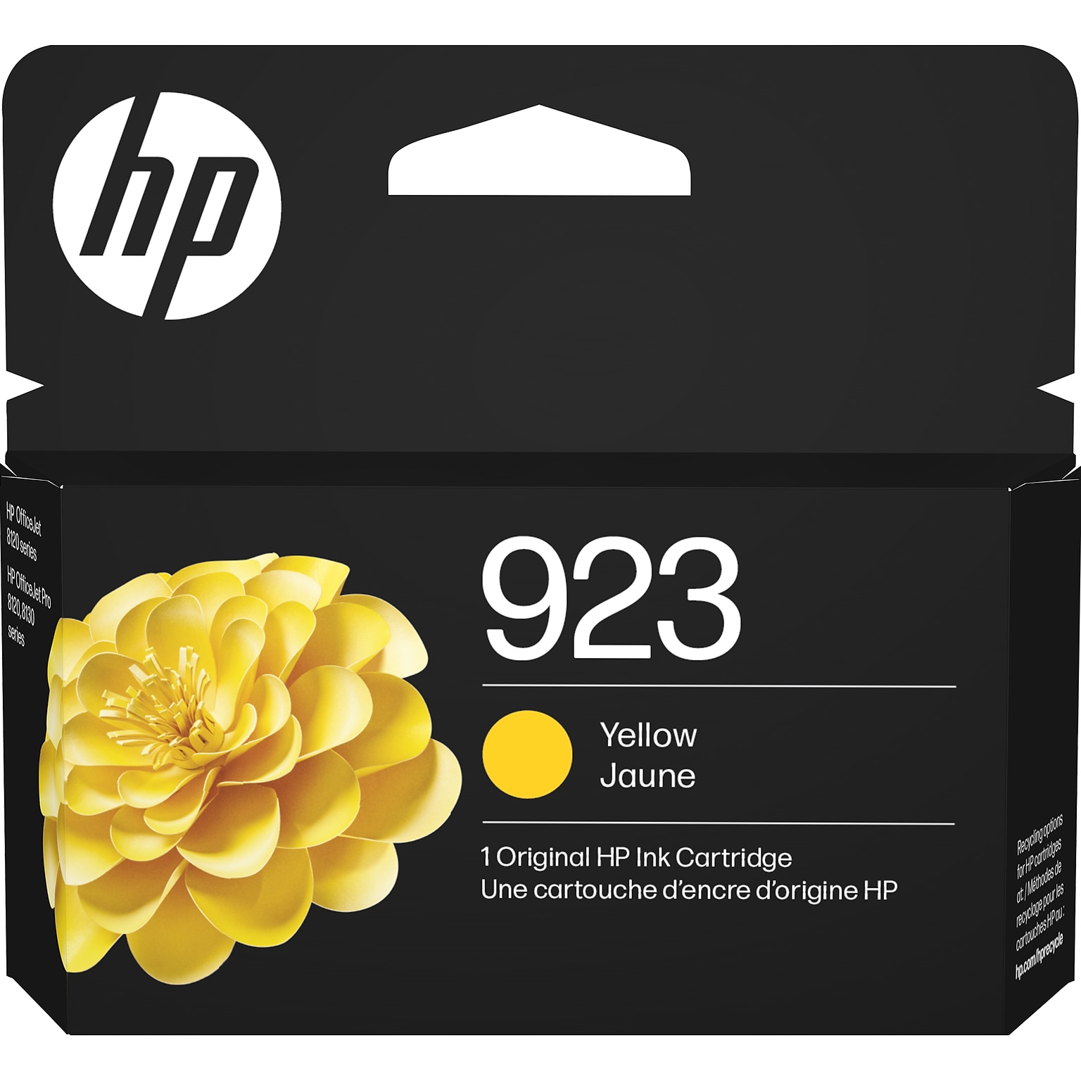 HP 923 Yellow Standard Yield Ink Cartridge, Prints Up to 400 Pages (4K0T2LN)