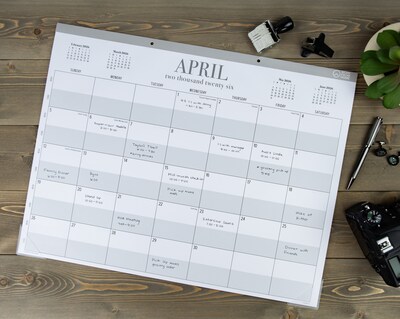 2026-2027 PlanAhead Work From Home 22 x 17 Academic Monthly Desk Pad Calendar (90526)