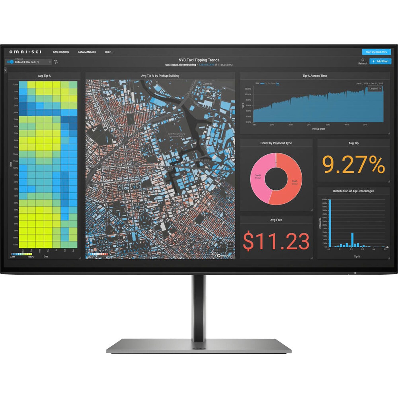 HP Z24f G3 23.8 60Hz LCD FHD Monitor, Silver (3G828AA#ABA)