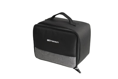 Emerson Home Theater Portable LCD Projector with Built-In DVD Player and Projector Screen, Black (EVP-2503C)