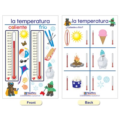 NewPath Learning Measurement Bulletin Board Charts, Spanish Edition, 5/Set (NP-930328)