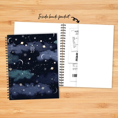2027 Willow Creek Celestial Dreams 6.5" x 8.5" Calendar Year Weekly & Monthly Standard Planner, Assorted Colors (66805)