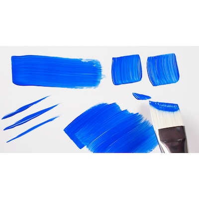 Silver Brush Bristlon Short Handle Angles Brushes, 4/Pack (SLVBR1957)
