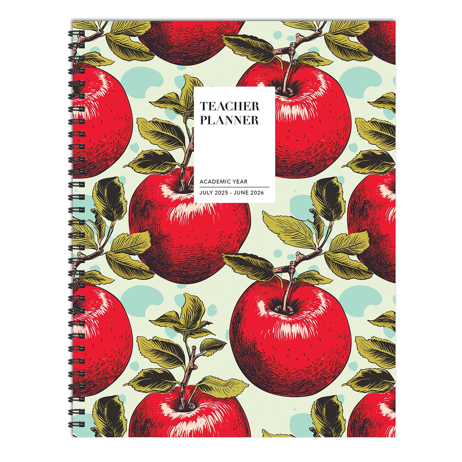 2025-2026 TF Publishing Heirloom Apples 9 x 11 Academic Year Weekly & Monthly Planner, Paperboard Cover (AY26-9500)