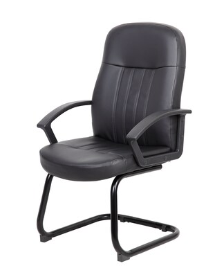 Boss Office Products Leather Guest Armchair (B8109)