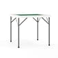 Flash Furniture Silas Folding Table, 34.5" x 34.5", Green/White (DADMJZ88)
