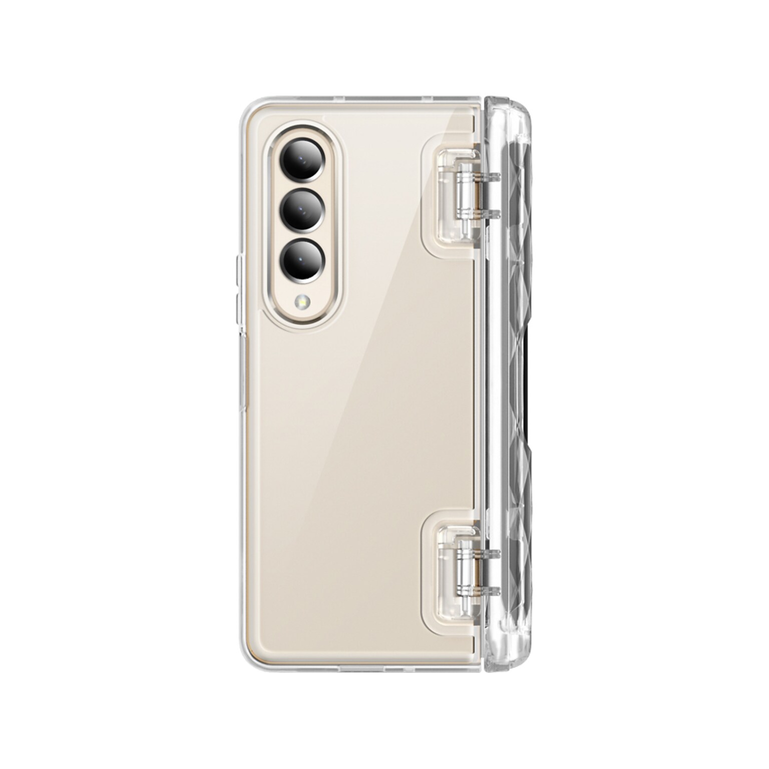 i-Blason Halo Clear Snap Case for Samsung Galaxy Z Fold4 (Galaxy2022-ZFold4-5G-Cosmo-Pen-SP-Clear)