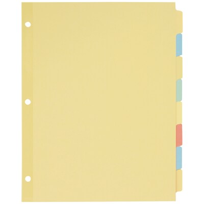 Avery Plain Write-On Dividers, 8-Tab, Multicolor, 24 Sets/Box (11509)