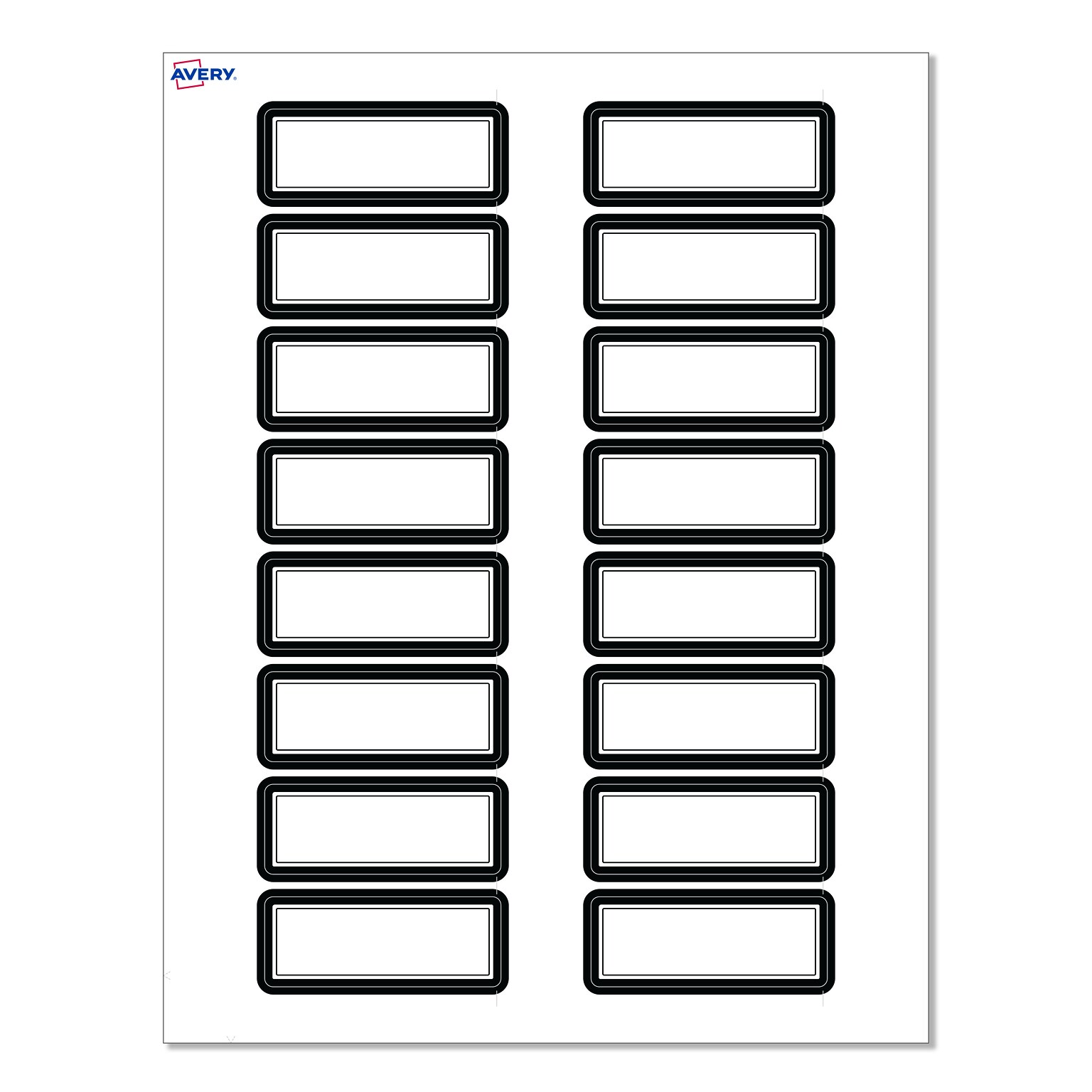 Avery Laser/Inkjet Rectangle Multipurpose Labels, 1 x 2-5/8, White, 160/Pack (S00D29)
