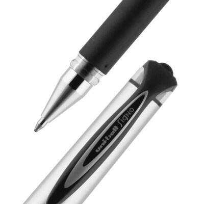 uni-ball 207 Impact Gel Pens, Bold Point, Black Ink, 12/Pack (65800)