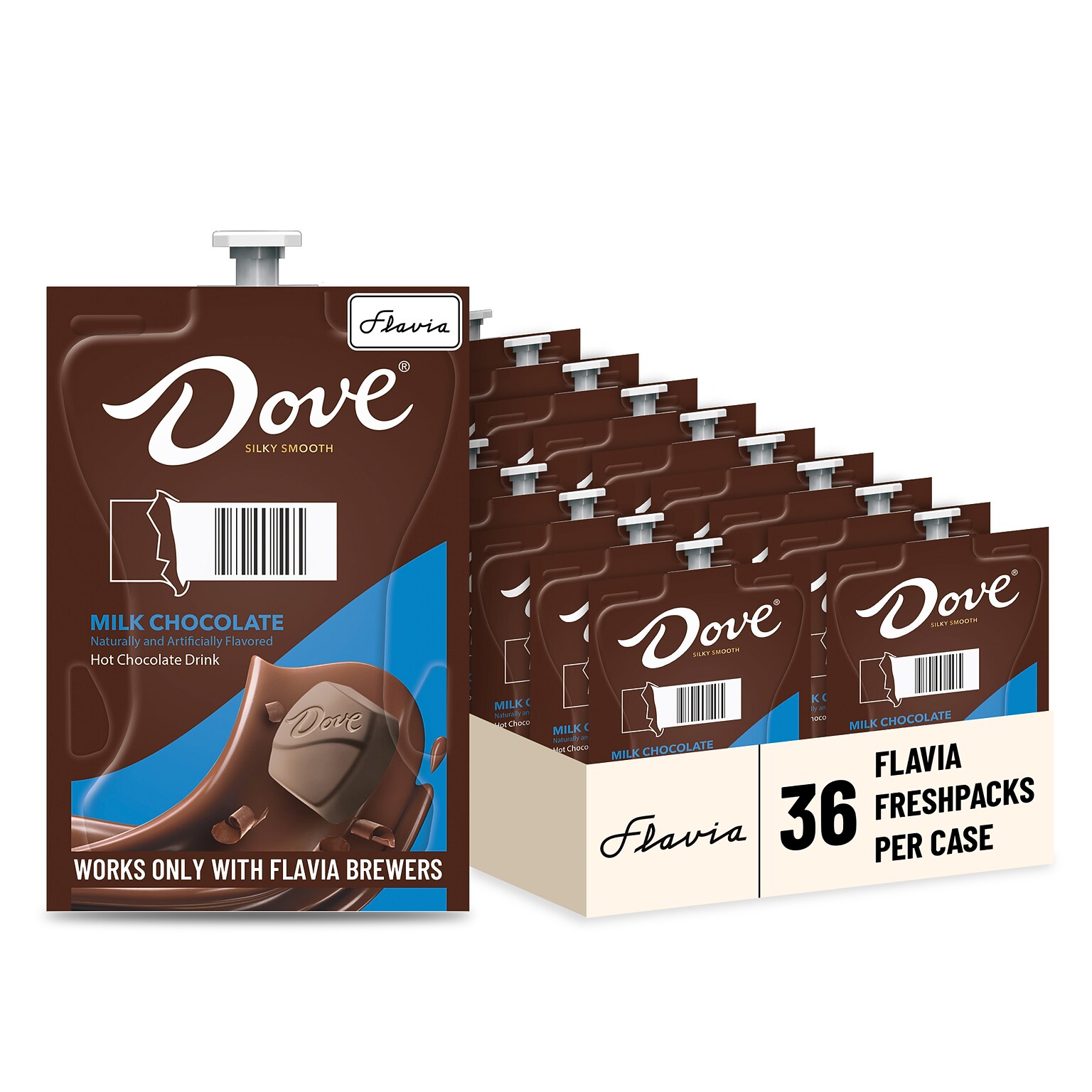Dove Hot Milk Chocolate Flavia Freshpacks, 36/Carton (48720)