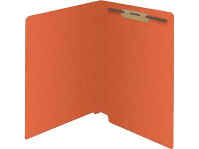 Medical Arts Press Reinforced End Tab File Folder, Straight Cut, Letter-Size, Orange, 50/Box (S-01501-ORG)
