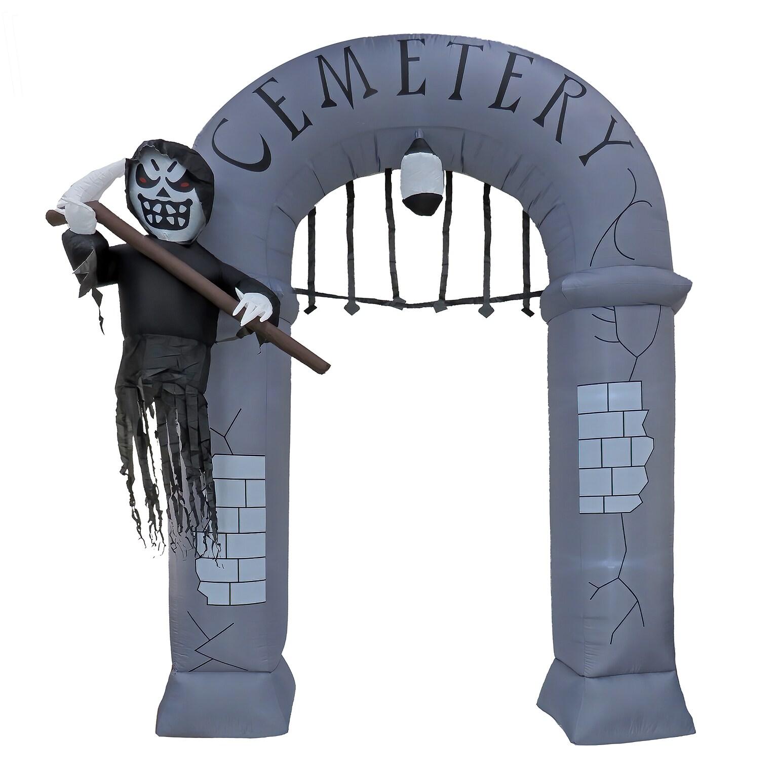 National Tree Company 12 Inflatable Halloween Ghost Arch, 7 White LED Lights- UL (MZ17-HLN2066360)