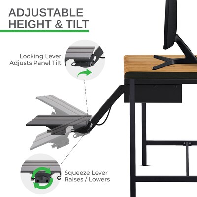 Uncaged Ergonomics Adjustable standing desk Keyboard Drawer, Black (KT2)