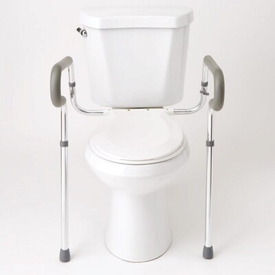 HealthSmart Toilet Safety Rails, Silver (521-9804-9600)