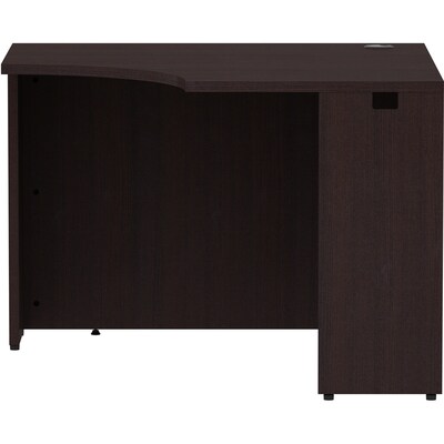 Lorell Essentials Series 42 W Corner Desk, Espresso (LLR18261)