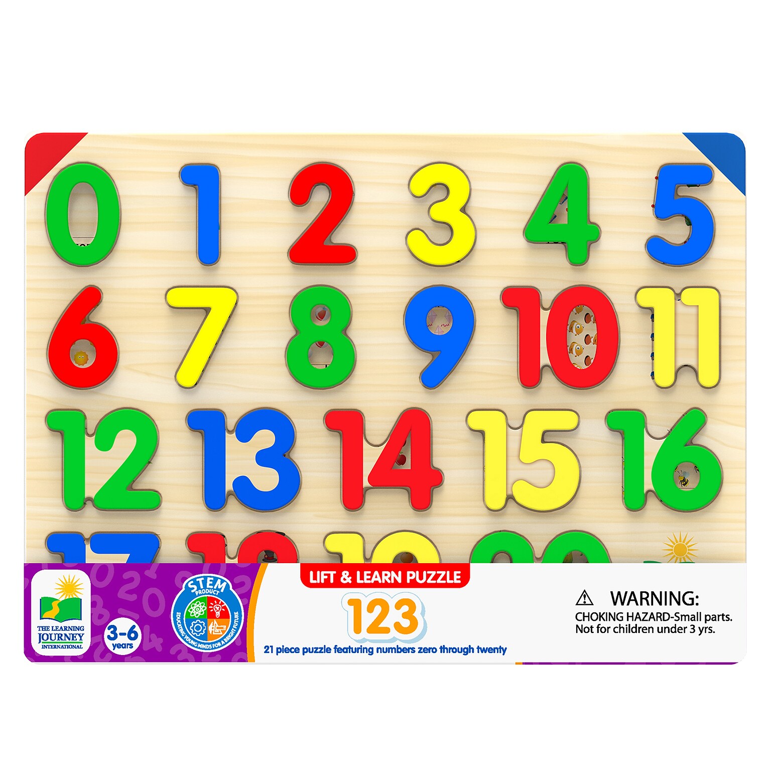 The Learning Journey International 21-Piece Lift & Learn 123 Number Puzzle (LJI285275)