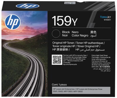 Original HP 159Y Extra High Yield Black LaserJet Toner Cartridge (W1590Y), print up to 26,000 pages