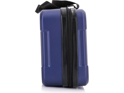DUKAP Tour 11.5" Plastic Toiletry Bag, Water Resistant, Blue (DKTOU00XS-BLU)