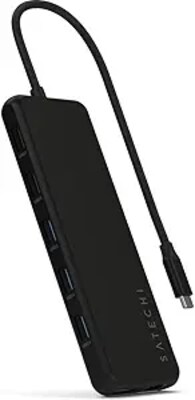 Satechi 13-in-1 USB-C Triple Display Multiport Adapter, Black (ST-P3D13K)