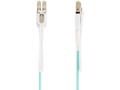 StarTech 4m (13.1ft) LC to LC (UPC) Duplex OM4 Multimode Fiber Optic Cable with Push-Pull Tabs, 50/1
